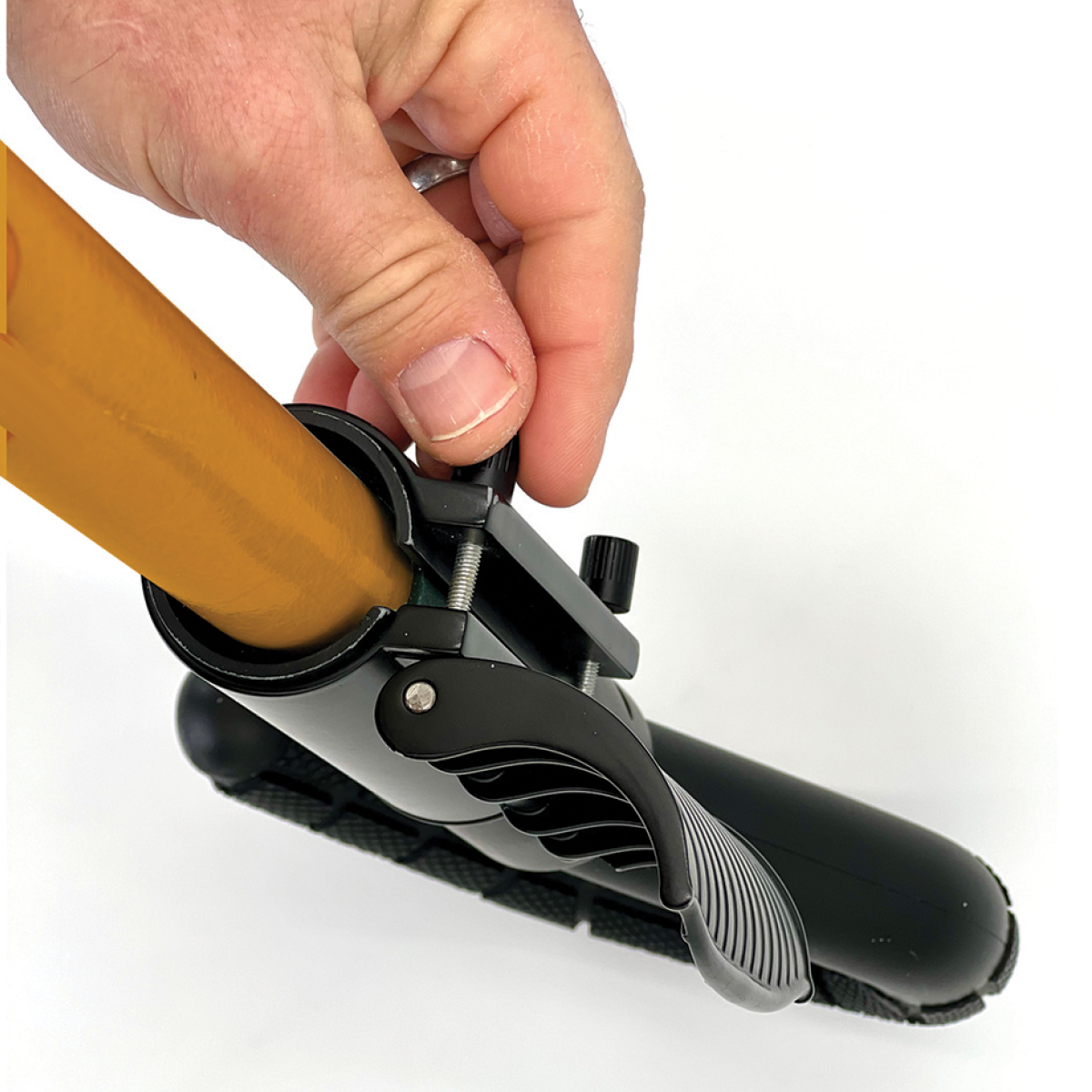 Adjust knobs as necessary for proper fit